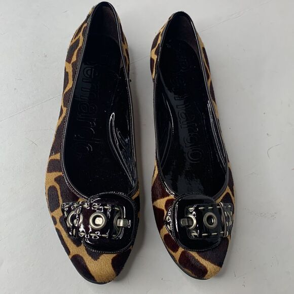 Bernardo cow hair black leather flats - Picture 2 of 8